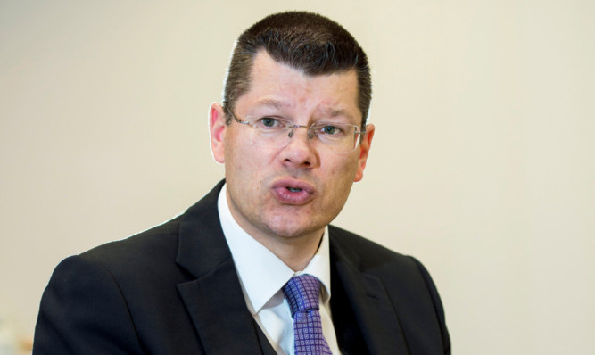 SPL chief executive Neil Doncaster speaks to the press after a day of meetings with SPL representatives.