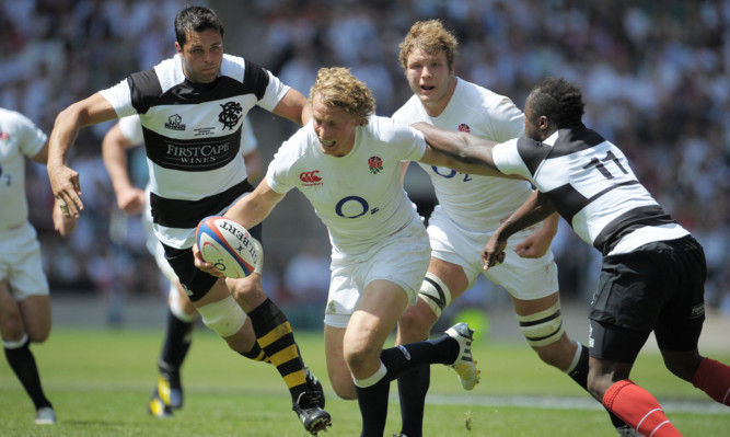 England's Billy Twelvetrees (centre) has been called up to the Lions squad.