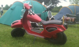 The Vespa which has now been returned to him.