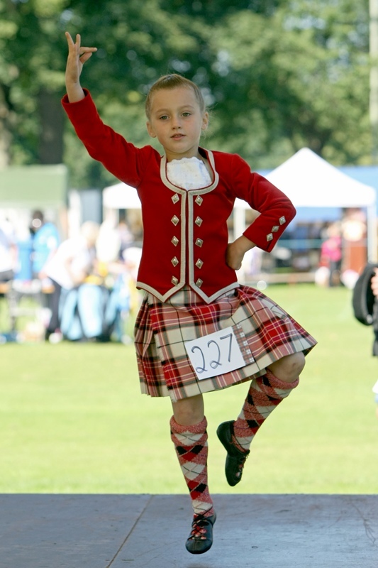 Kim Cessford, Courier - 15.08.10 - the perth Highland Games took place at the South Inch in Perth - pictured is Abby Livingston from Glenrothes who took part  in the Highland Dance competitions