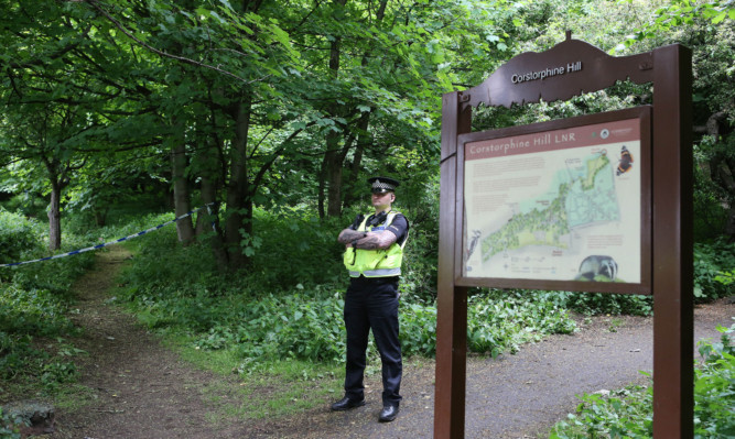 The woman's remains were found in a shallow grave on Corstorphine Hill.