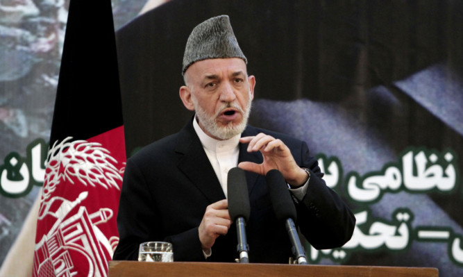 Afghan President Hamid Karzai.