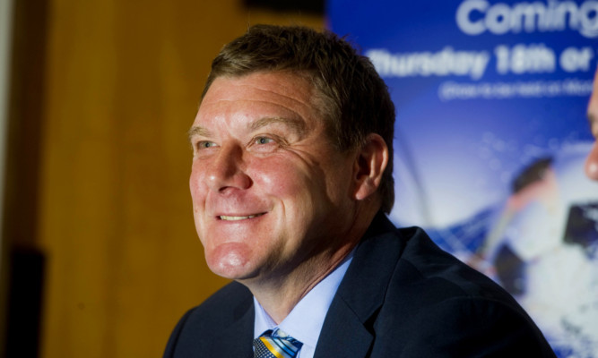 All smiles from new St Johnstone manager Tommy Wright.