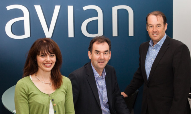 Victoria Spendiff, Jim Patrick and Scott McCallum hailed the merger of Avian Communications and Blue Square.