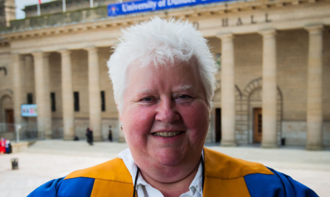 Honorary graduand Val McDermid.