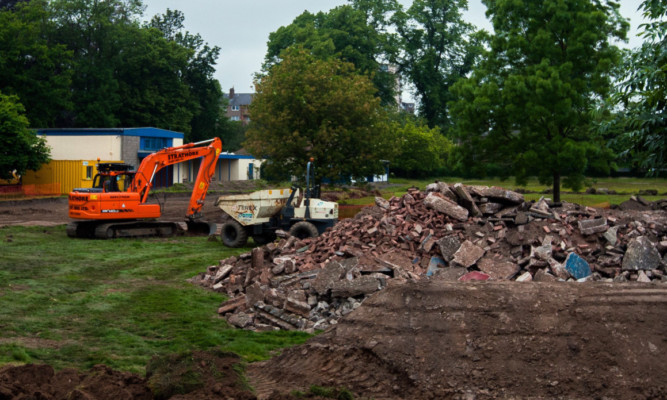 Work has started on the upgrading of the South Inch area in Perth.