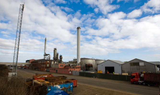 Dundee docks, where the biomass plant was to be built.