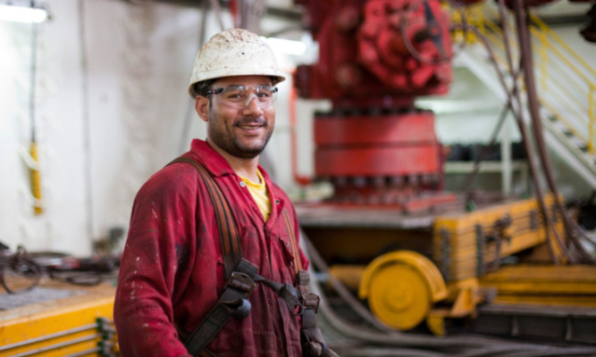 A Dana Petroleum offshore worker.