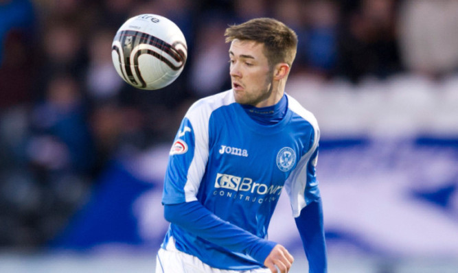 Gwion Edwards spent six months on loan at St Johnstone.