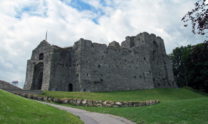 Oystermouth Castle.