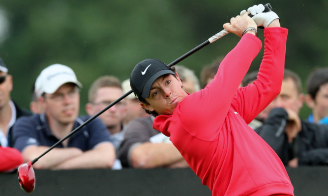 Rory McIlroy during the Irish Open at the Carlton House Golf Club.