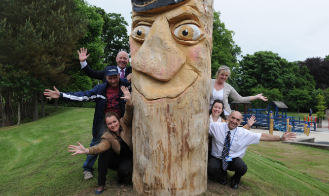 Left, top to bottom: environment department director Ken Laing, Ron Gillies, of Cairn o Mhor winery and landscape designer Rachael Higgins. Right: landscape designer Clare O Connor, senior landscape architect Elizabeth Woodhouse and John Bratt, assistant manager environment department.