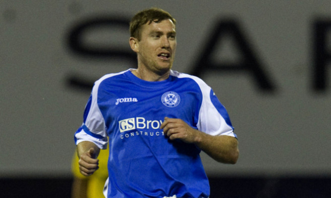 Paddy Cregg in action for St Johnstone.