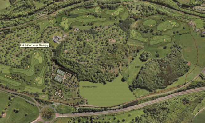 Judy Murray and Colin Montgomerie are behind plans to develop a tennis and golf academy in Stirlingshire.