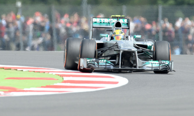 Lewis Hamilton during the third practice session.