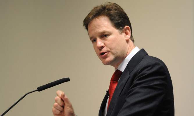 Deputy prime minister Nick Clegg.