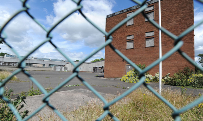 One of the derelict areas of the Hillend Industrial Estate and Donibristle Industrial Park.
