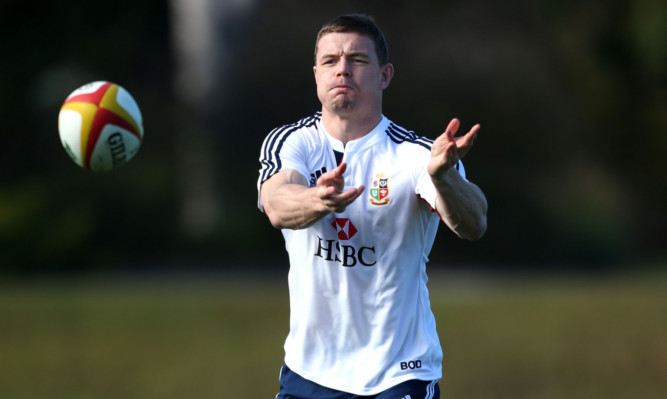 Lions Brian O'Driscoll during the training session at Scotch College, Melbourne.