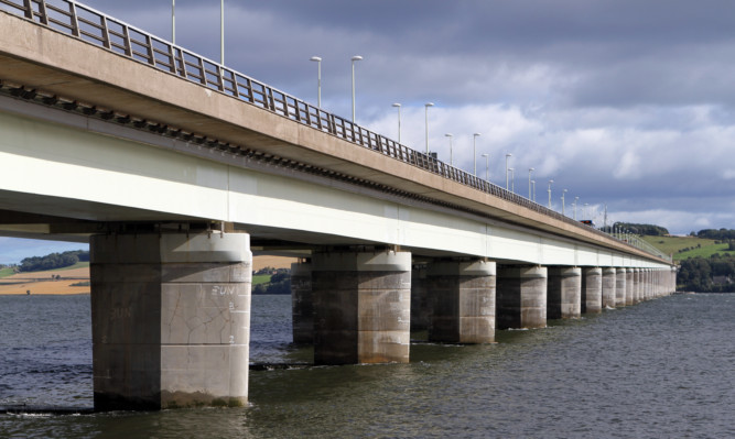 Kris Miller, Courier, 14/09/12. Picture today shows Tay Road bridge looking towards Fife for files.