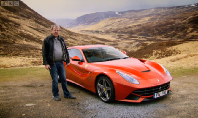Jeremy Clarkson amid some very un-Hertfordshire-like scenery.