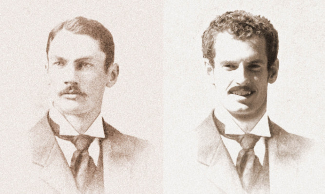 Harold Mahony and Andy Murray as he might have looked had he played in the 19th century.