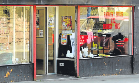 Tthe Misty Heaven shop at Fisheracre before last week's protest.