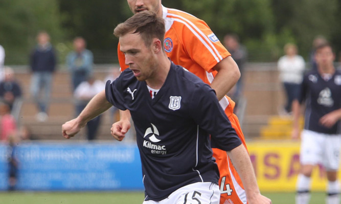 Carlo Monti in action against Forfar.