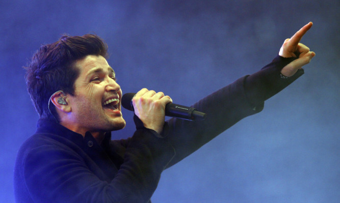 Danny O'Donoghue at T in the Park at the weekend.