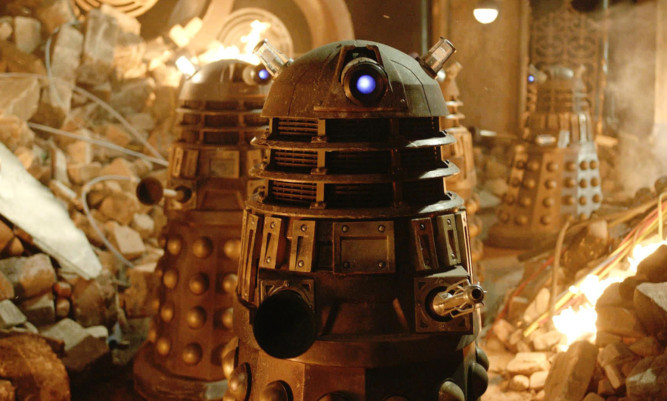 Images from the BBC suggest the Daleks will be back to their classic design for the anniversary special.