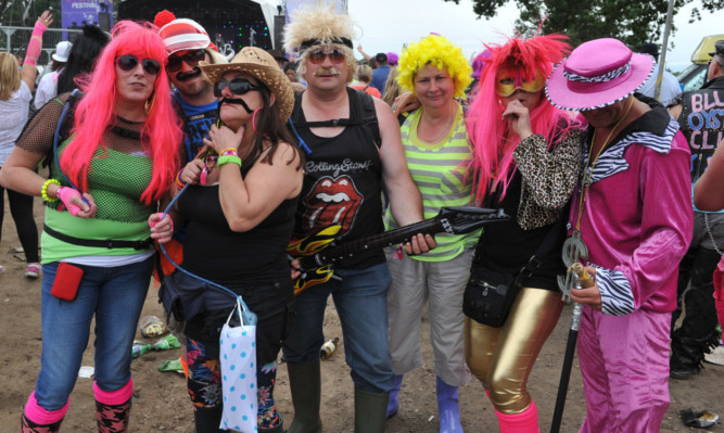 Kim Cessford - 21.07.12 - pictured at Rewind, Scone Palace are some of the crowd enjoying the music festival