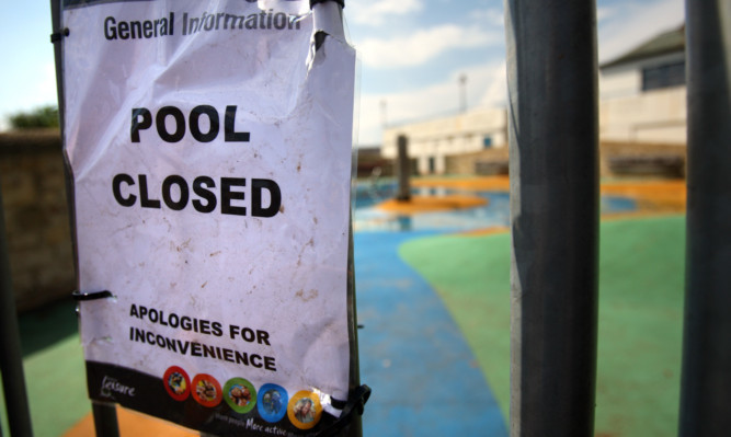 The paddling pool area had to be closed due to vandalism.