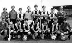 Best lines up with his Arbroath Vics team-mates in 1982.