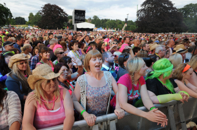 Thousands of 80s music fans gathered at Scone Palace for this years Rewind Scotland festival.