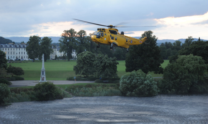 A Search and Rescue helicopter was used to look for the 16-year-old after he went missing while crossing the River Tay in Perth.
