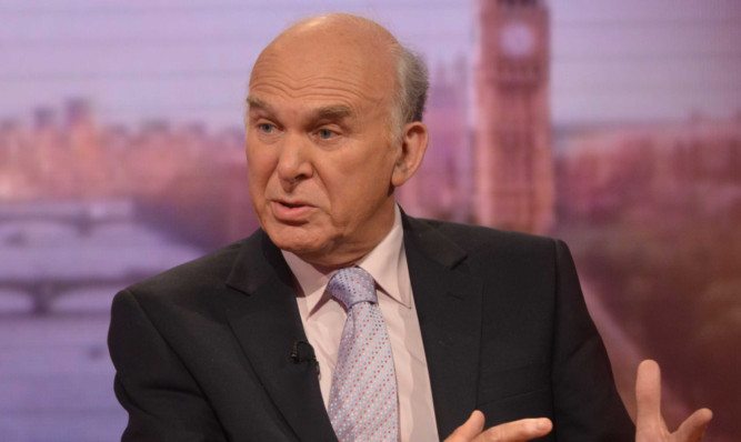 Business Secretary Vince Cable hit out at Tory colleagues.