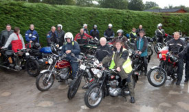 Members enjoying a previous Vintage Motor Cycle Club rally in Crieff.