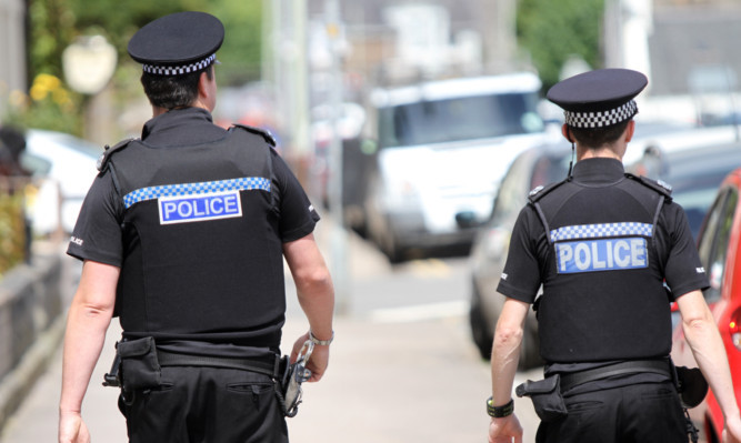 Kris Miller, Courier, 01/07/12. Picture today shows police officers on the beat (in Broughty Ferry) for files. 

Police Policemen, Police Officers, beat bobbies.