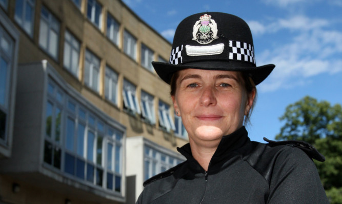 Chief Inspector Jill Harper outside the new Cupar police station.