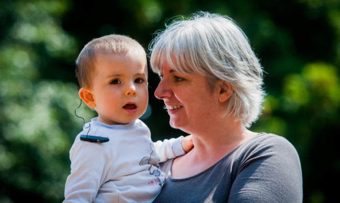 Oliver Bosch and his mother Jemma.