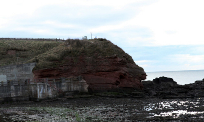 Arbroath cliffs.