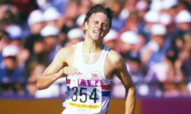 Todd Bennett competing in Los Angeles in 1984.