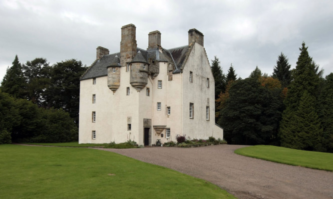 Best seats in the house: Tullibole Castle has been described as the perfect site for the festival.