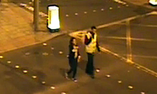 CCTV of the suspect and female companion.