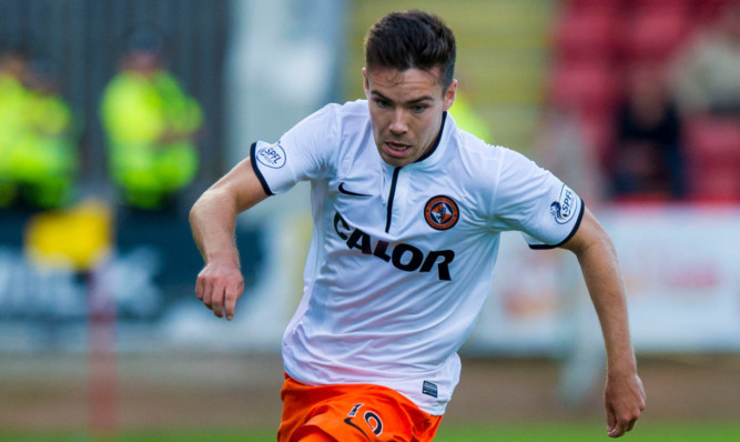 Ryan Dow in action for Dundee United.
