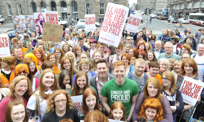 Ginger March in Edinburgh.
