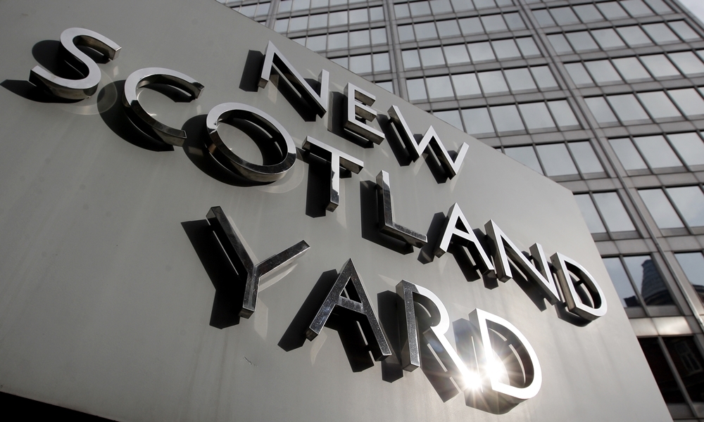 File photo dated 9/4/2009 of New Scotland Yard, the headquarters of the Metropolitan Police, in Westminster, London. The names of 42 dead children were used by undercover officers to create fake identities but their families have not been told because of the risk to police, a report said today.