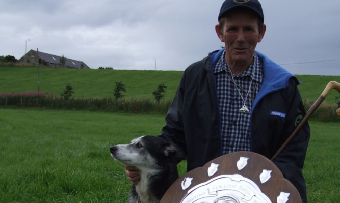 National champion Michael Shearer with his third-placed dog Bob, standing in for camera-shy kennelmate and first prizewinner Jim.