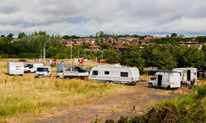 A view of the site from the Broxden roundabout.