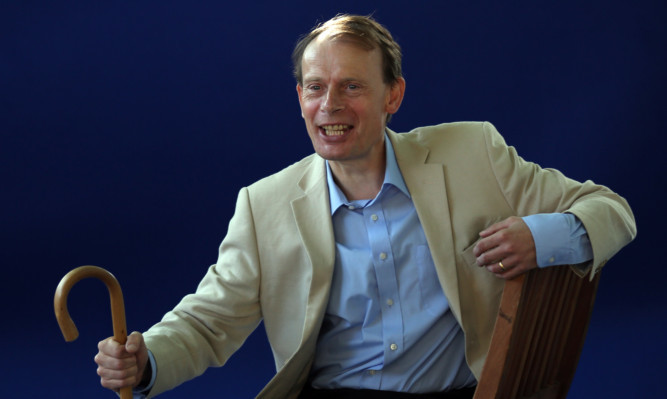 Andrew Marr at Charlotte Square Gardens in Edinburgh.