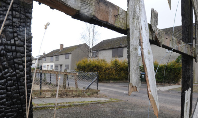 The empty houses on Rattrays Old Mill Road, formerly a problem area, which are to be restored and relet.